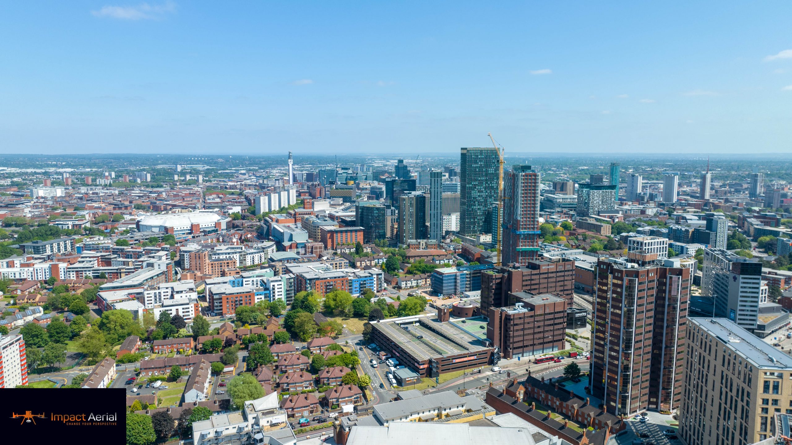 Aerial view for a virtual tour