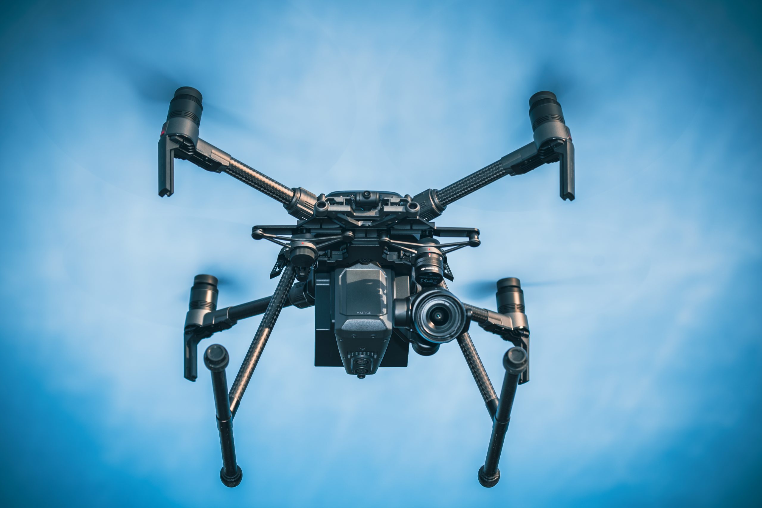 DJI Matrice 210 commercial survey drone in flight